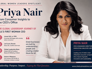 Priya Nair: The Leadership Journey of HUL's First Woman CEO | She Business Time