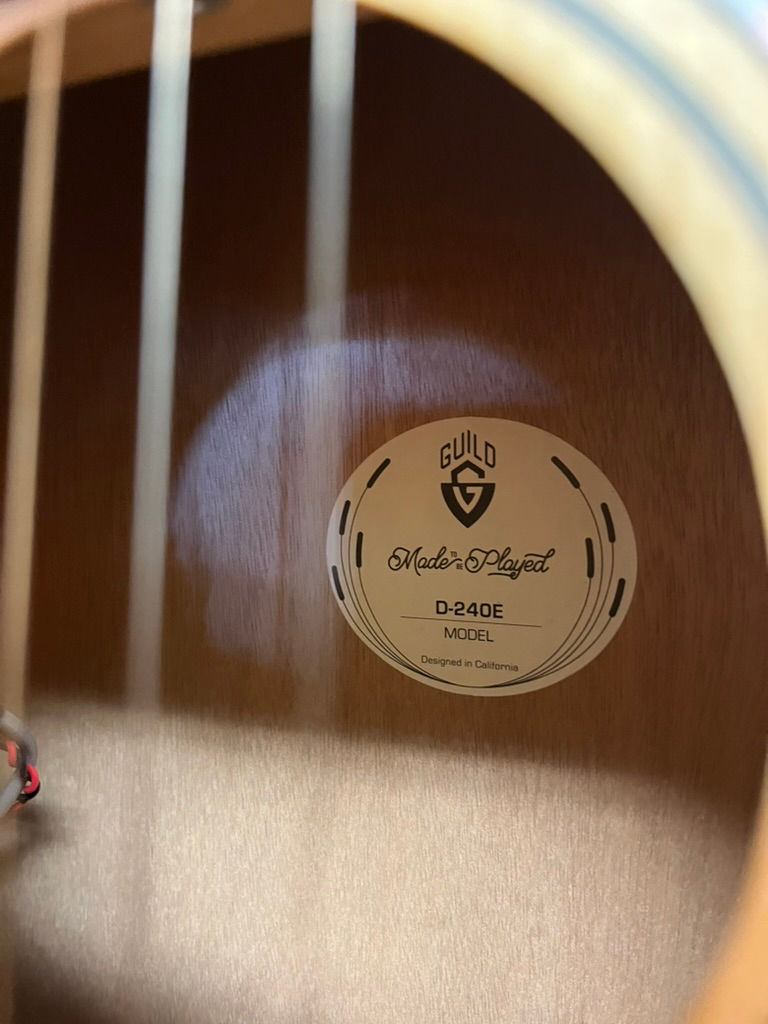 Thumbnail: Guild D240E Acoustic Electric Guitar SOLD