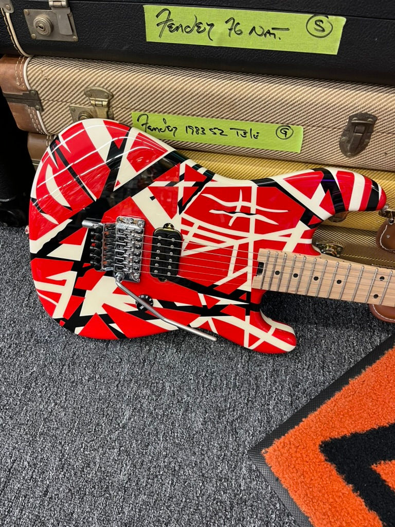 EVH Striped Series Guitar with Case! SOLD