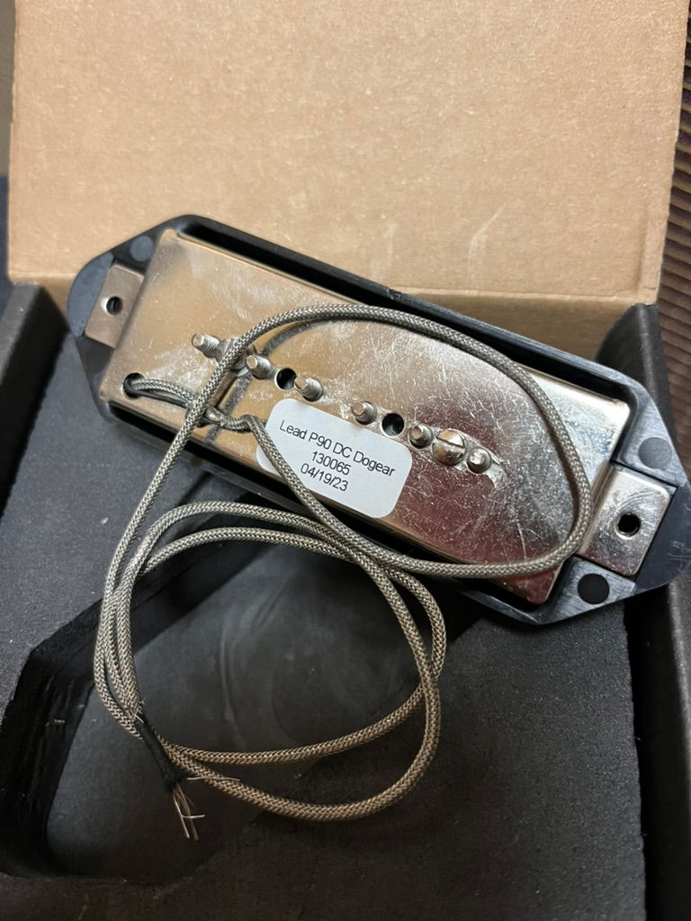 Thumbnail: Gibson P90 Underwound Black Dogear Black SET