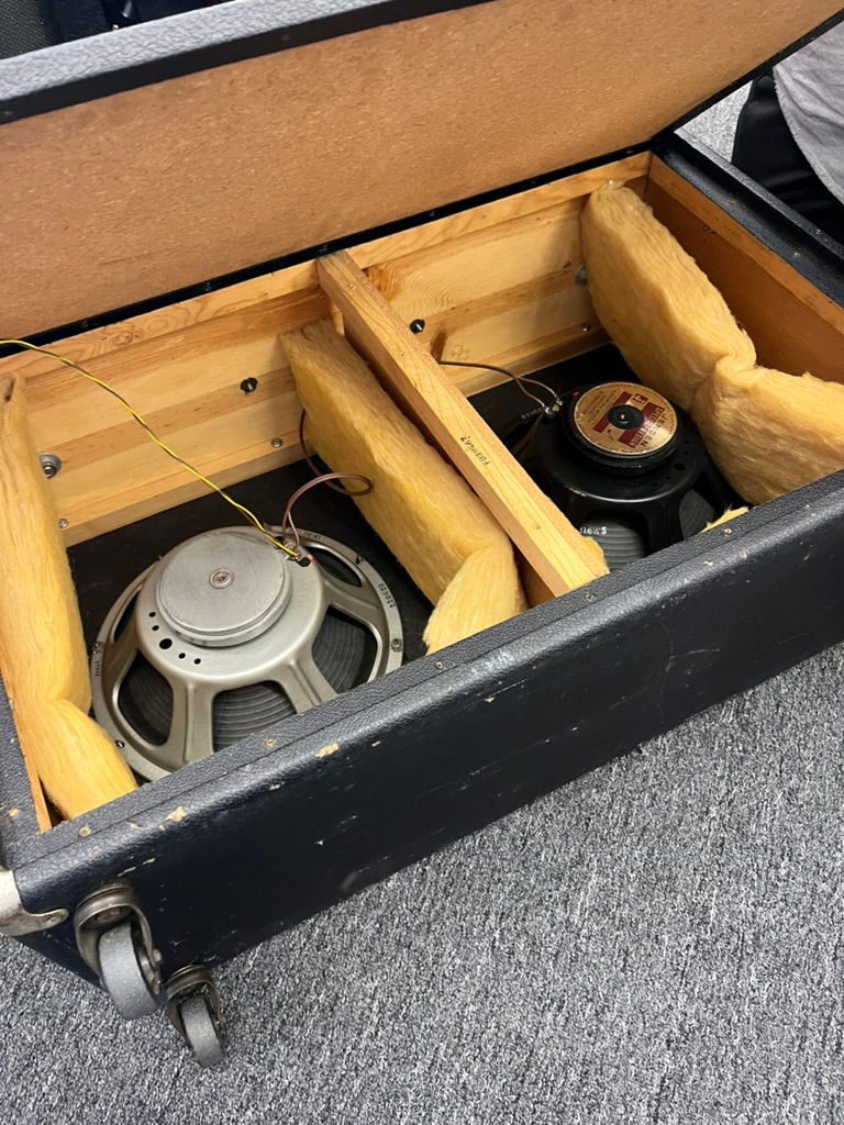 Thumbnail: FenderFender Bandmaster 2X12 Speaker Cabinet Vintage SOLD