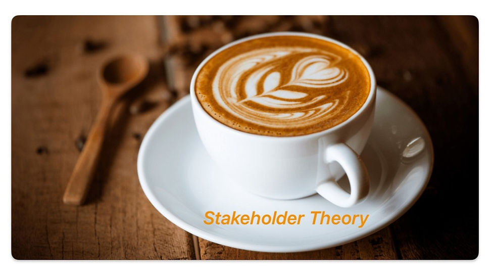 Stakeholder theory, or, who pays for the coffee?