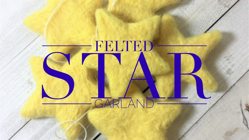 MCO Needle Felt a Star Garland