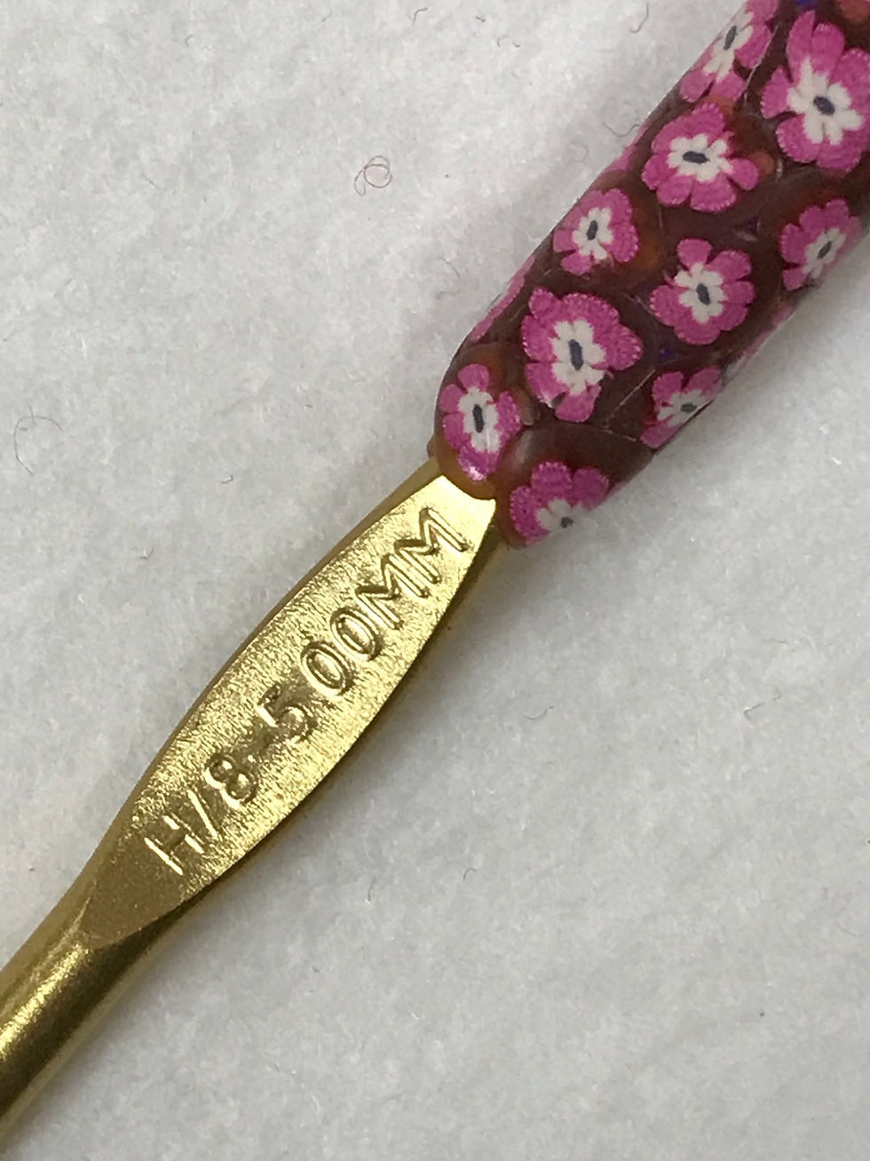 Thumbnail: Polymer Clay Crochet Hook