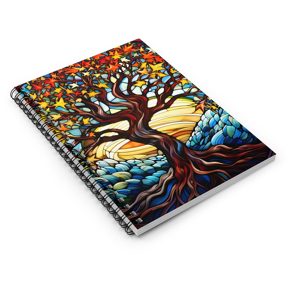 Thumbnail: Tree of Life Spiral Notebook - Ruled Line