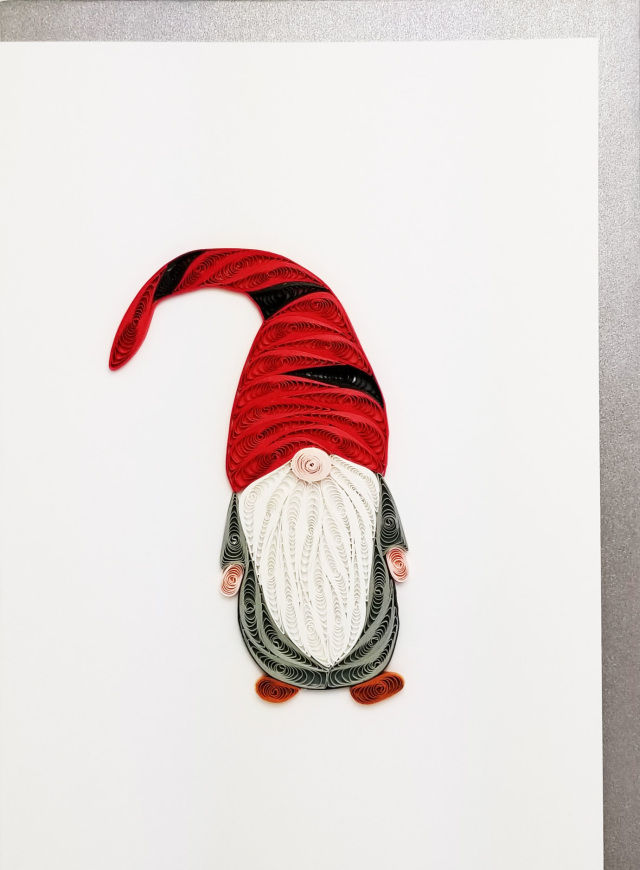 Gnome Quilled Card