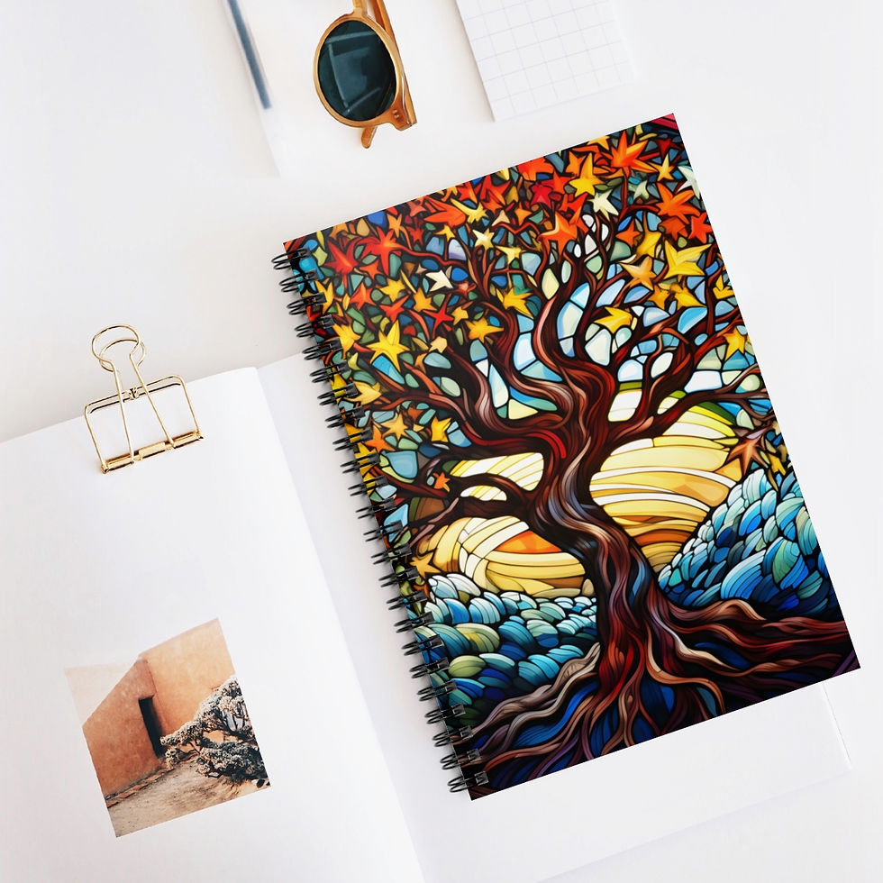 Thumbnail: Tree of Life Spiral Notebook - Ruled Line