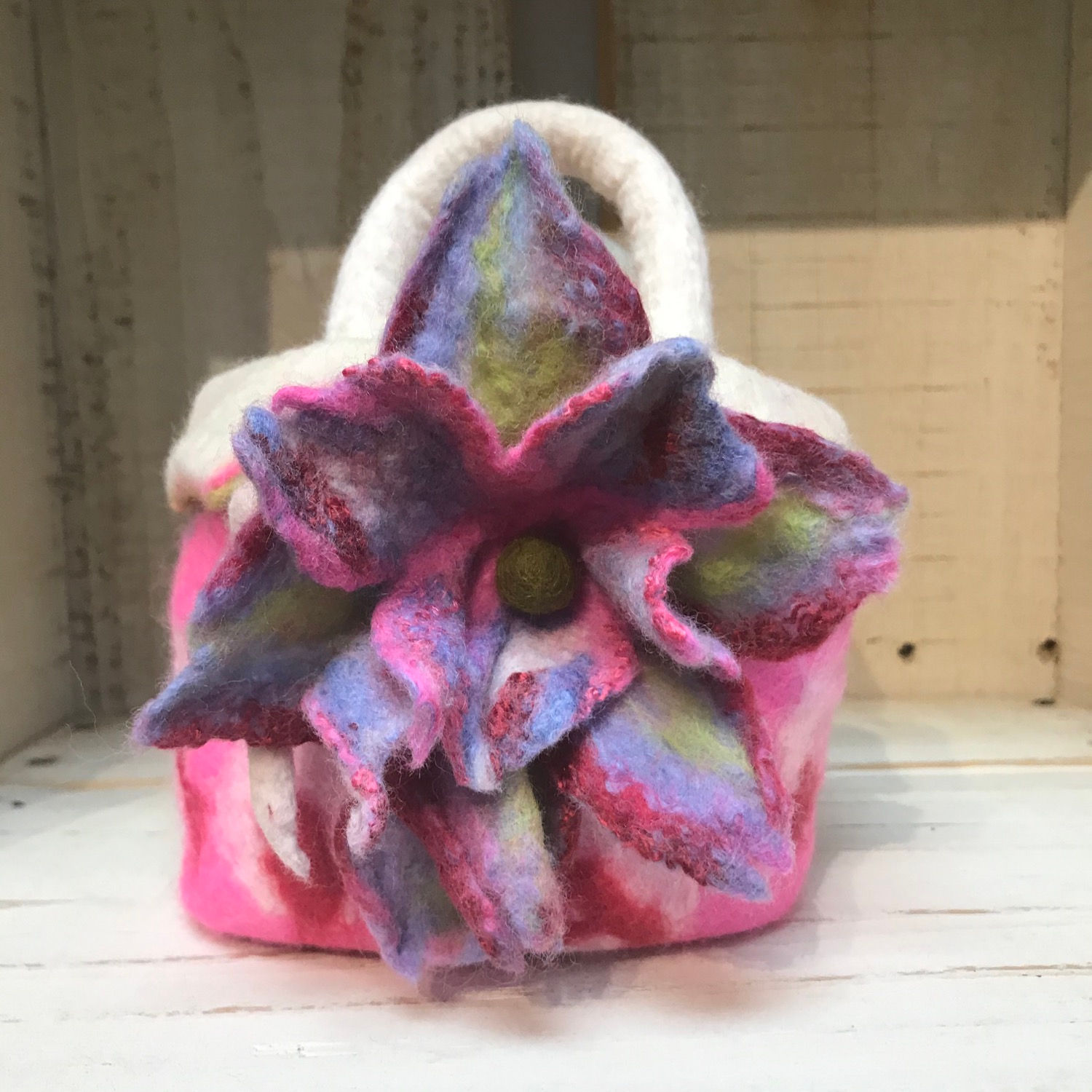 Felted mini purse