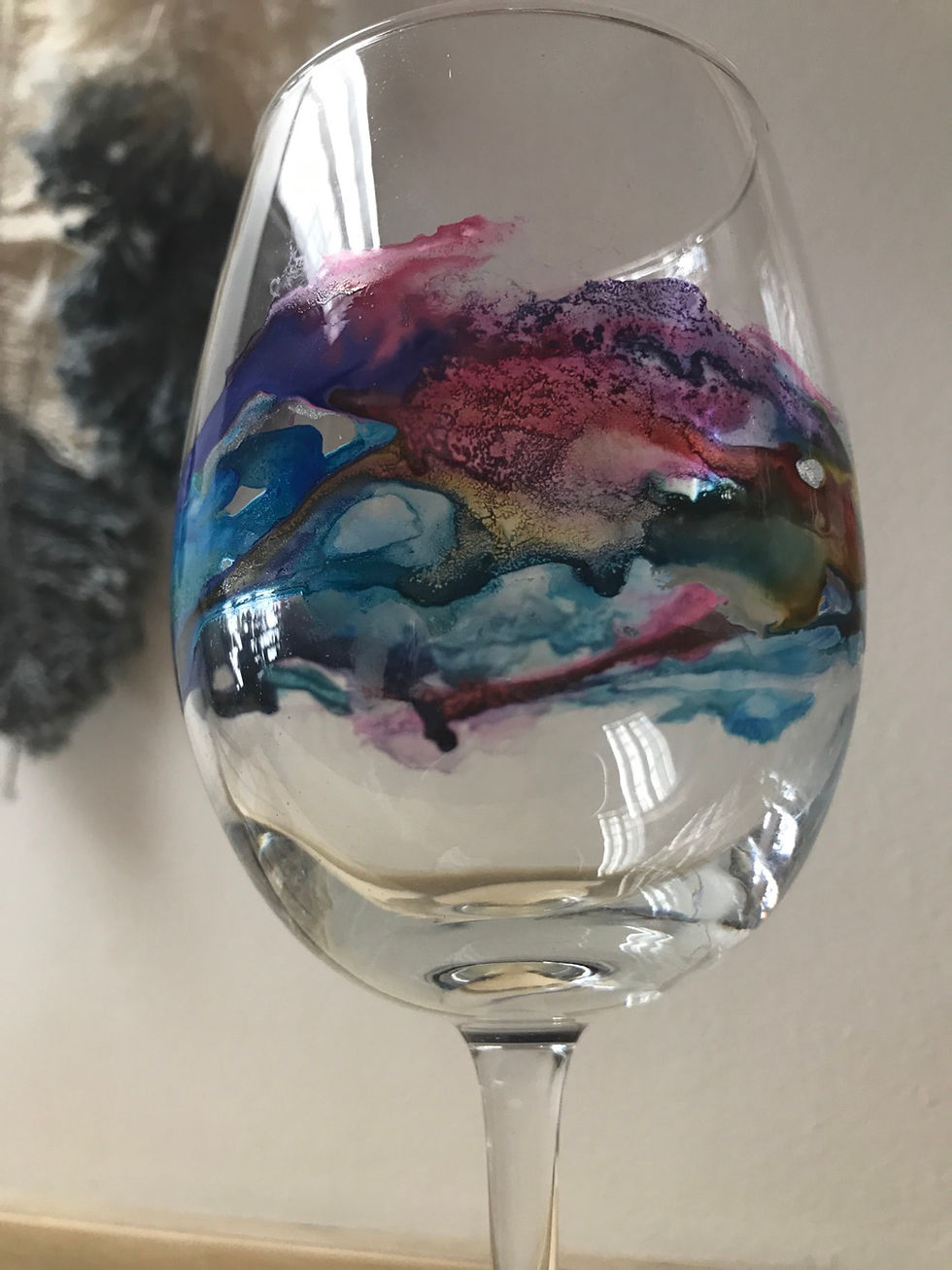 Thumbnail: Wine Glass Art Design by Barbara Castillo