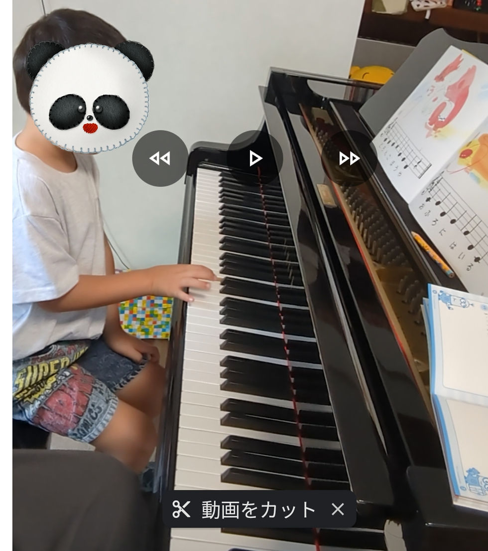 ピアノコースデビュー　初めてのレッスンの風景