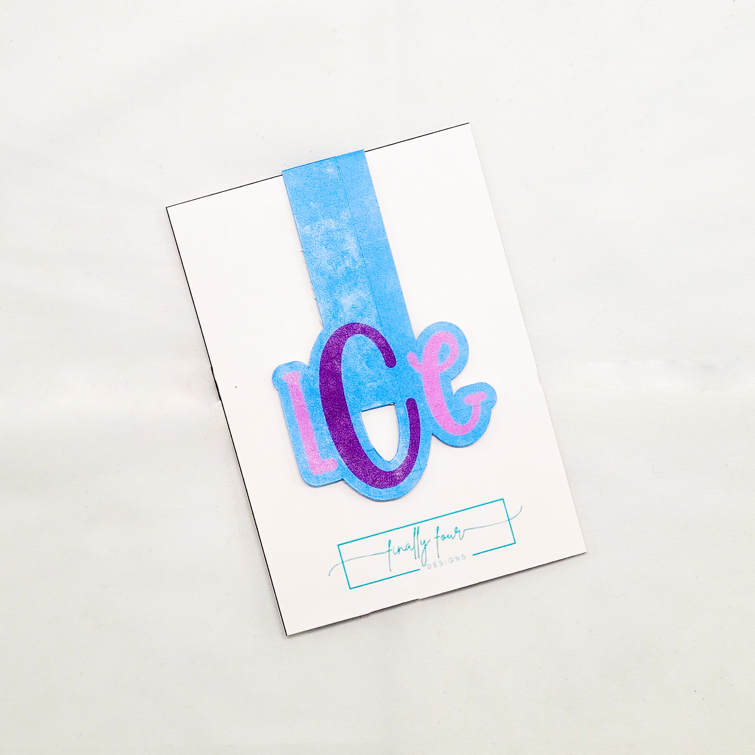Bubble Monogram Magnetic Bookmark