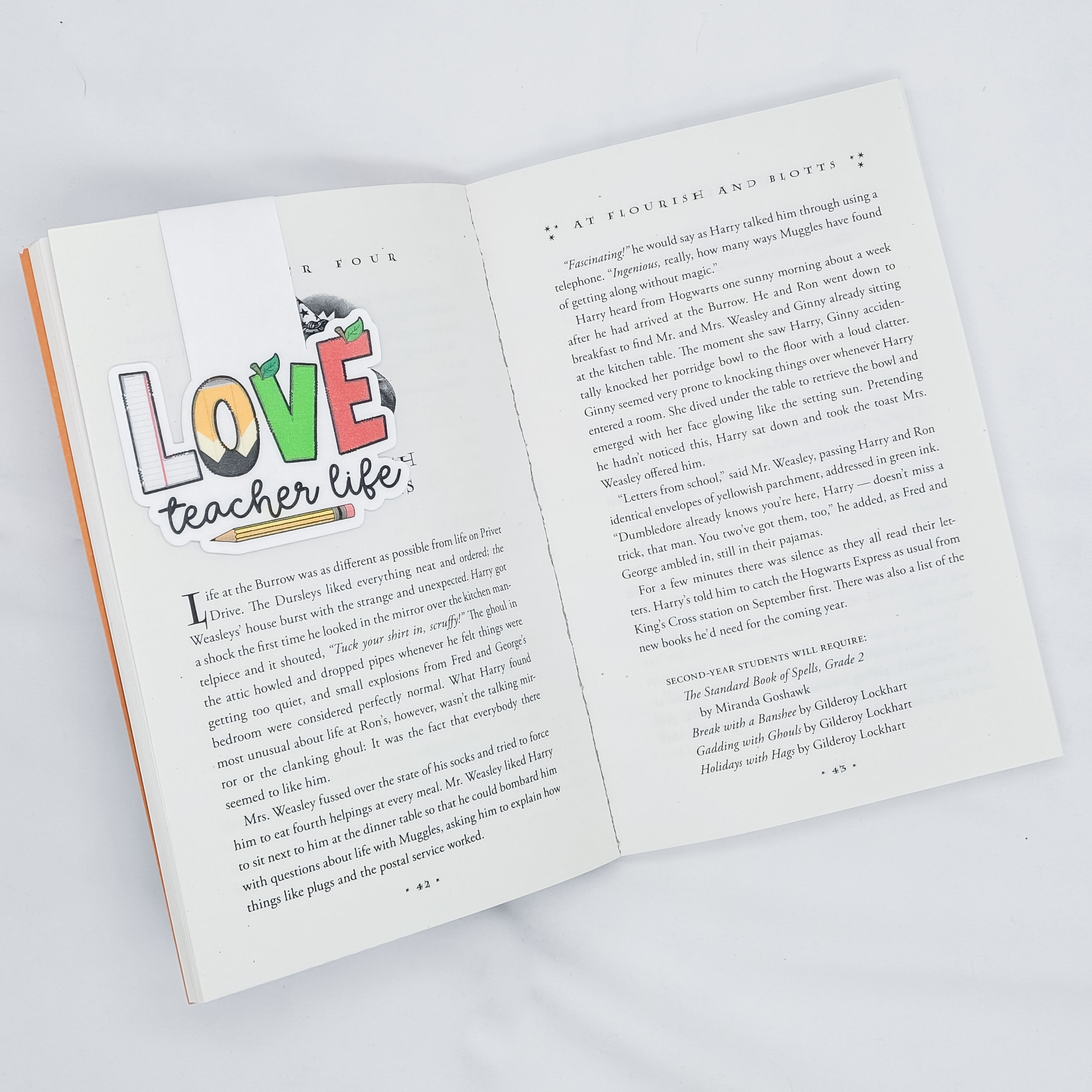 Love Teacher Life Magnetic Bookmark