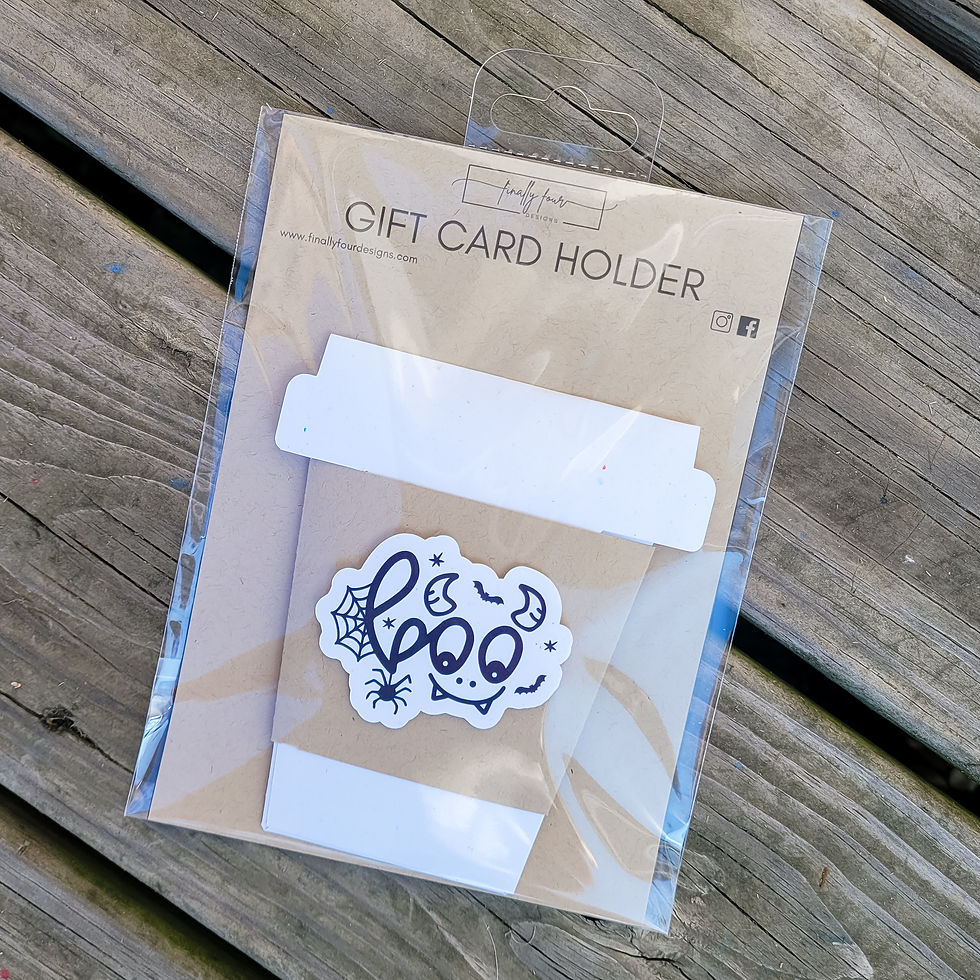 Thumbnail: White Boo Halloween Coffee Mug Gift Card Sleeve