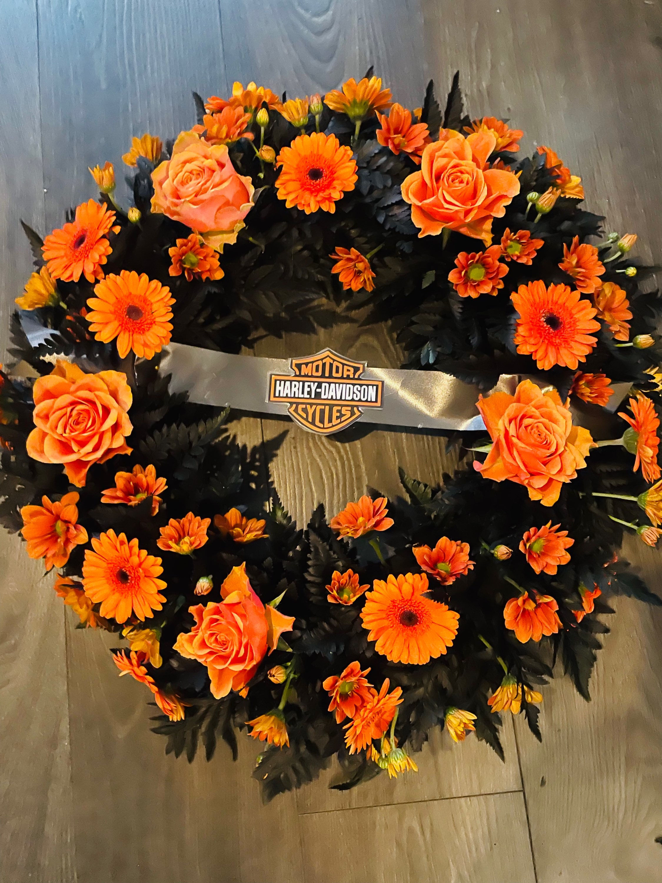 Harley Davidson Wreath Tribute