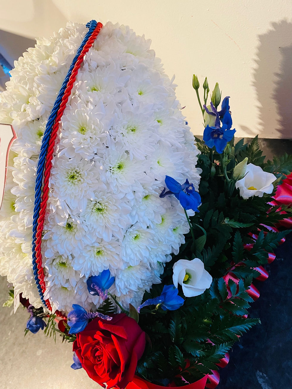 Thumbnail: Rugby Ball Floral Tribute