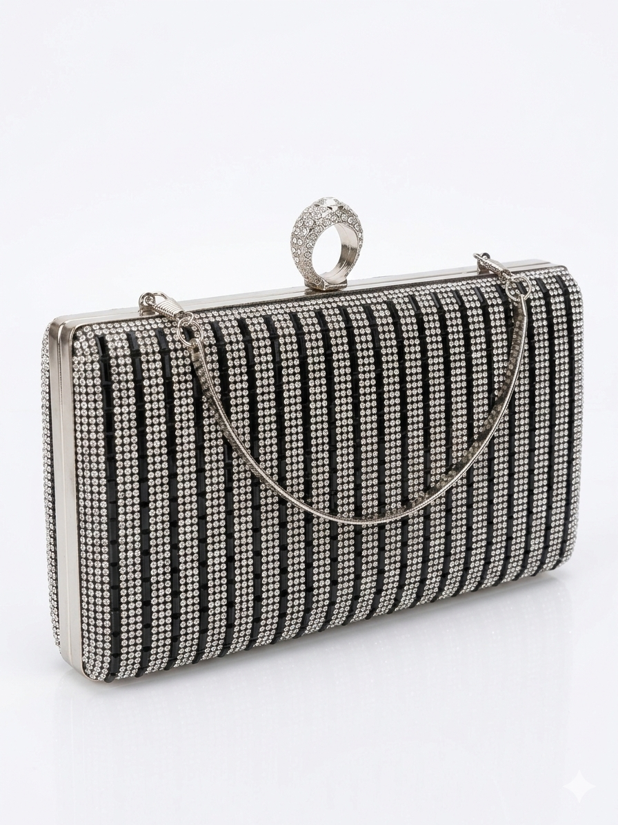Miniatura: Bolsa Clutch Strass Black Glam