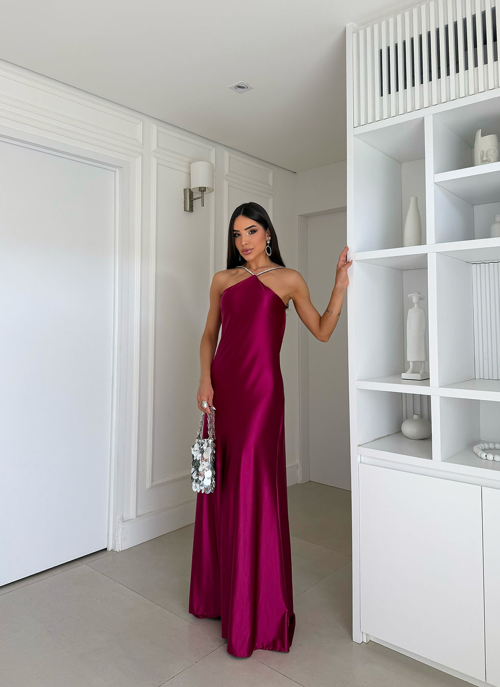 Miniatura: Vestido Longo AURORA NOIR + BOLSA CLUTCH BRINDE