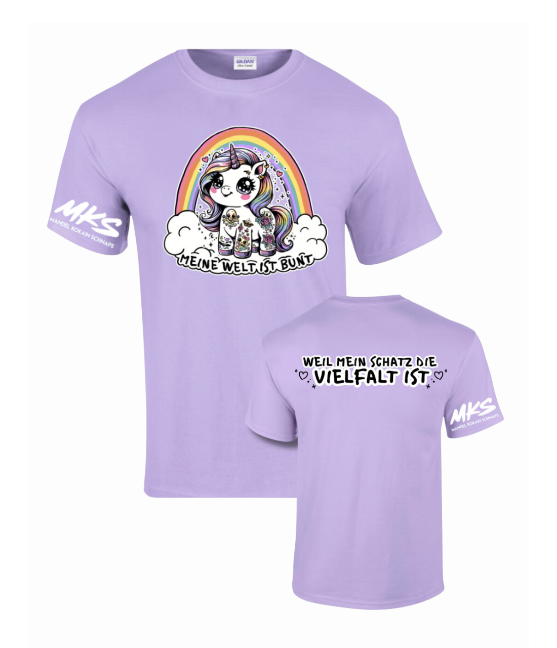 T-Shirt "BUNT" Unisex / LILA