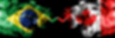 Cópia de Brazil vs Canada, Canadian smoke flags placed side by side. Thick colored silky s