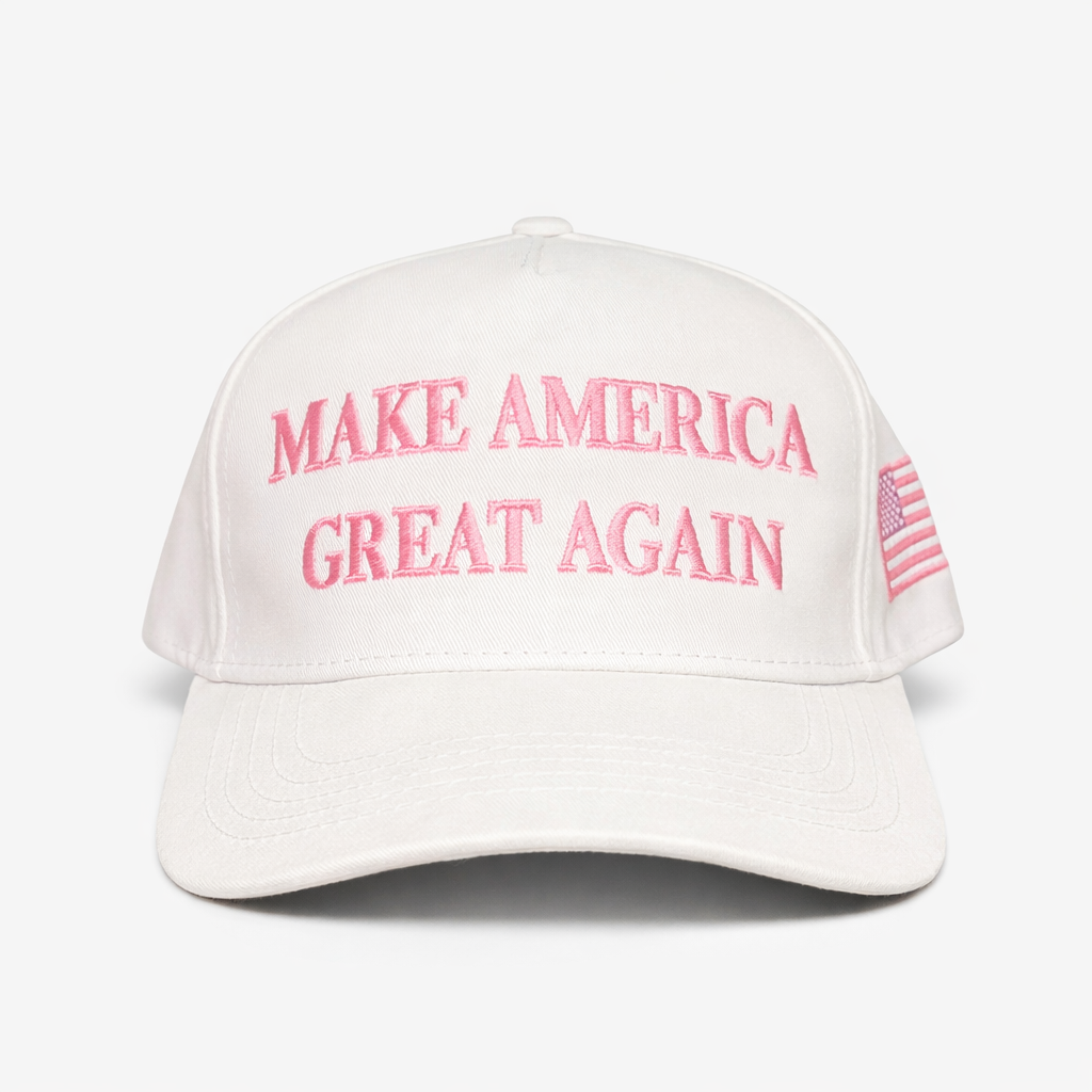 MAGA White with pink