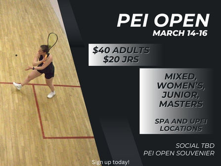 PEI OPEN March 14-16