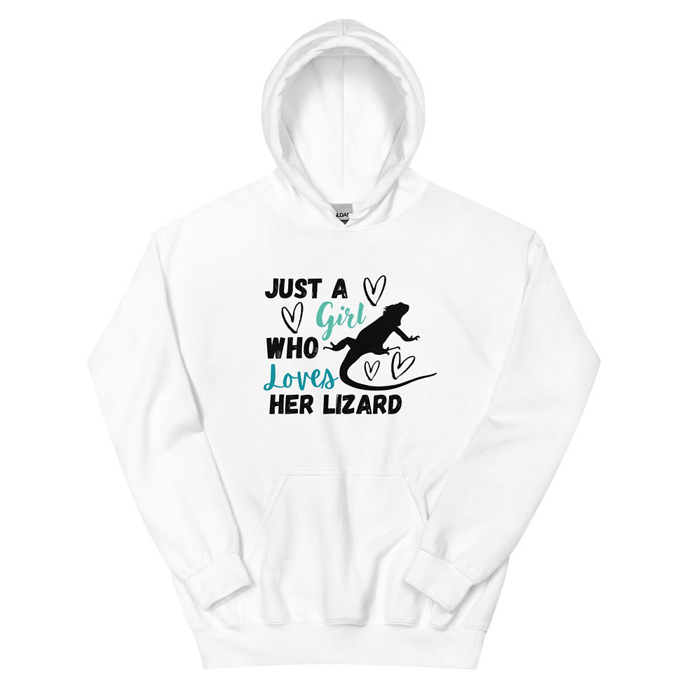 Thumbnail: Just a Girl Who Loves Her Lizard Unisex Hoodie
