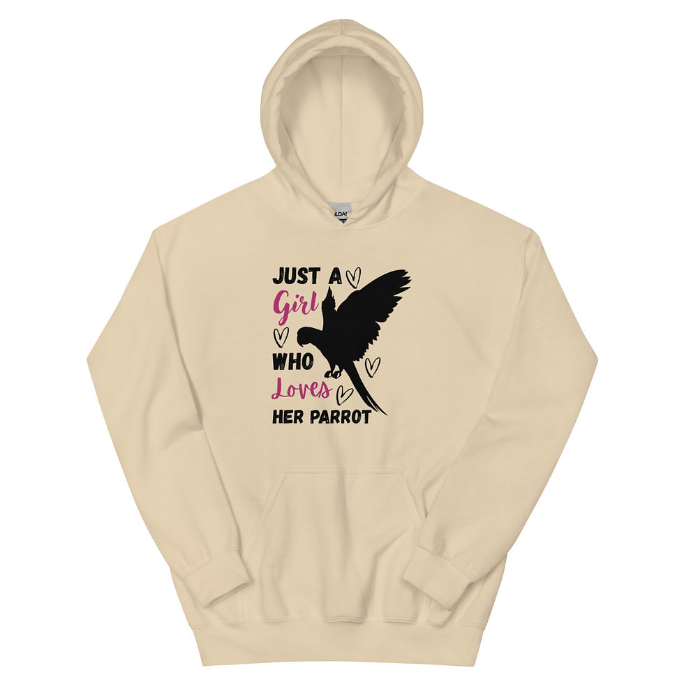 Thumbnail: Just a Girl Who Loves Her Parrott Unisex Hoodie
