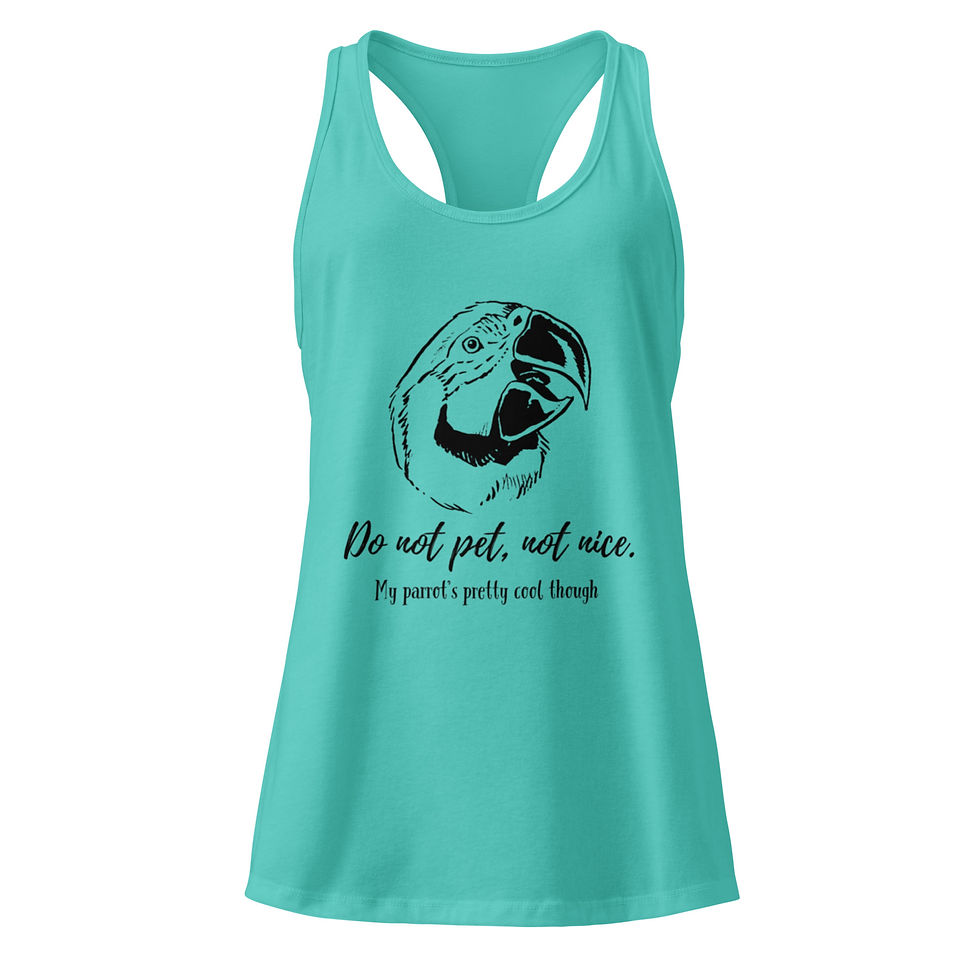 Thumbnail: Do Not Pet Women’s fitted racerback tank top