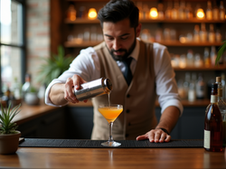 A-mixologist-crafting-a-cocktail-with-flair-in-a-sophisticated-setting-with-soft-lighting.