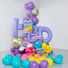 bouquet de globos cumpleaños