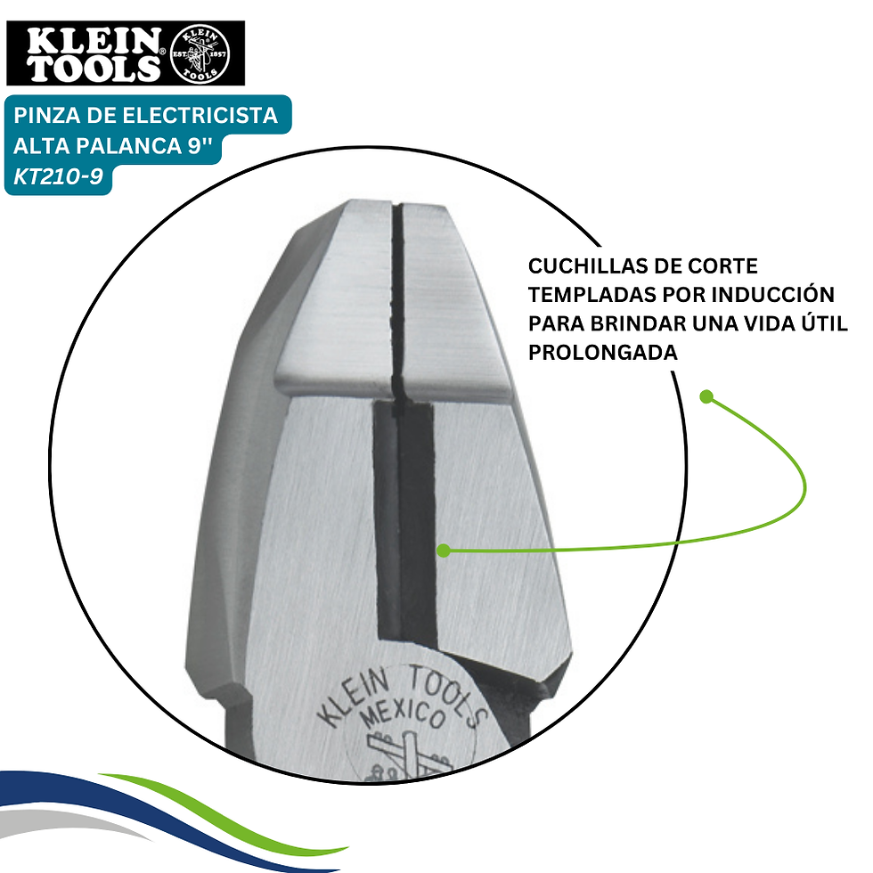 Miniatura: Pinza De Electricísta Klein Tools 210-9 9 PuLG- Alta Palanca