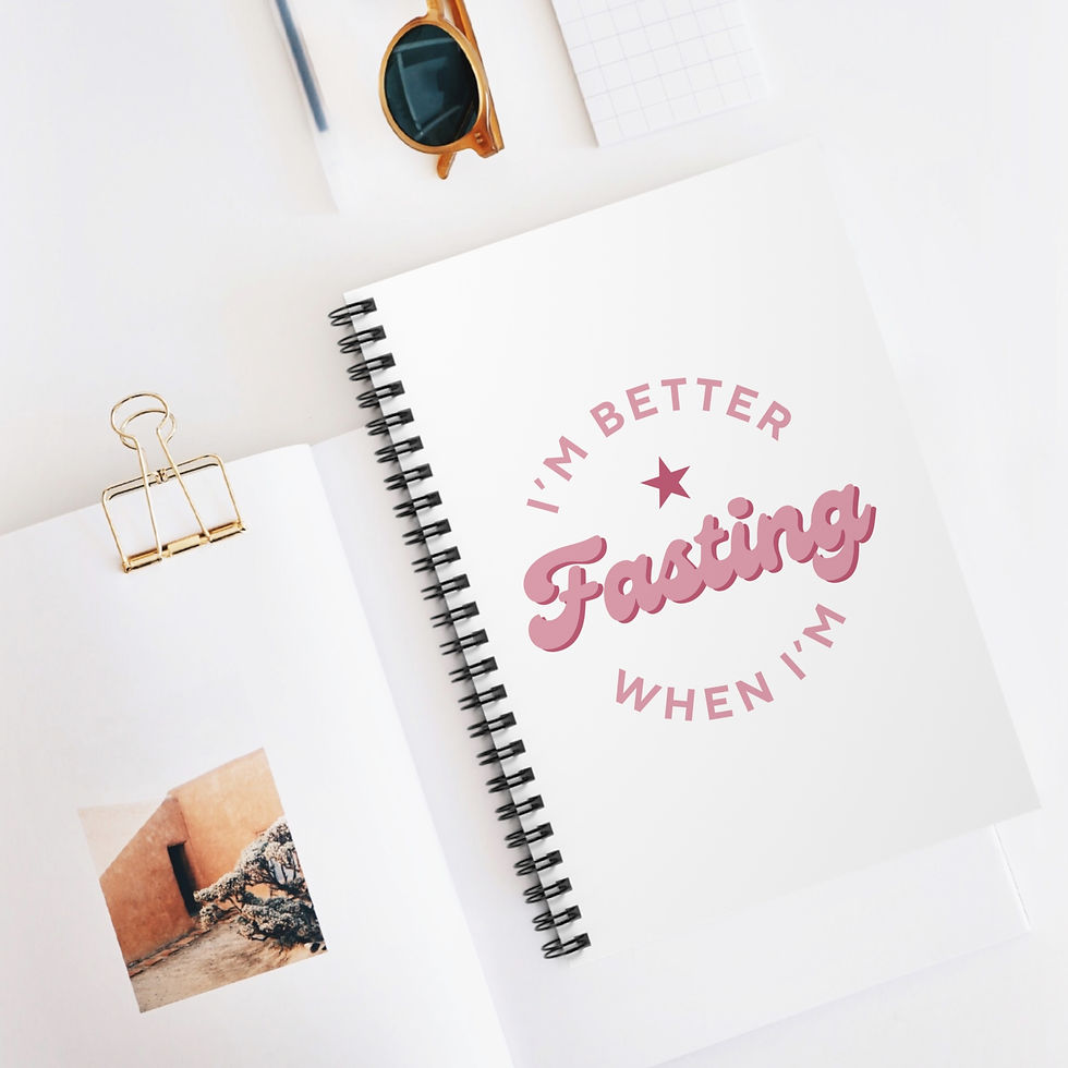 Thumbnail: I'm Better When I'm Fasting - Ruled Spiral Notebook
