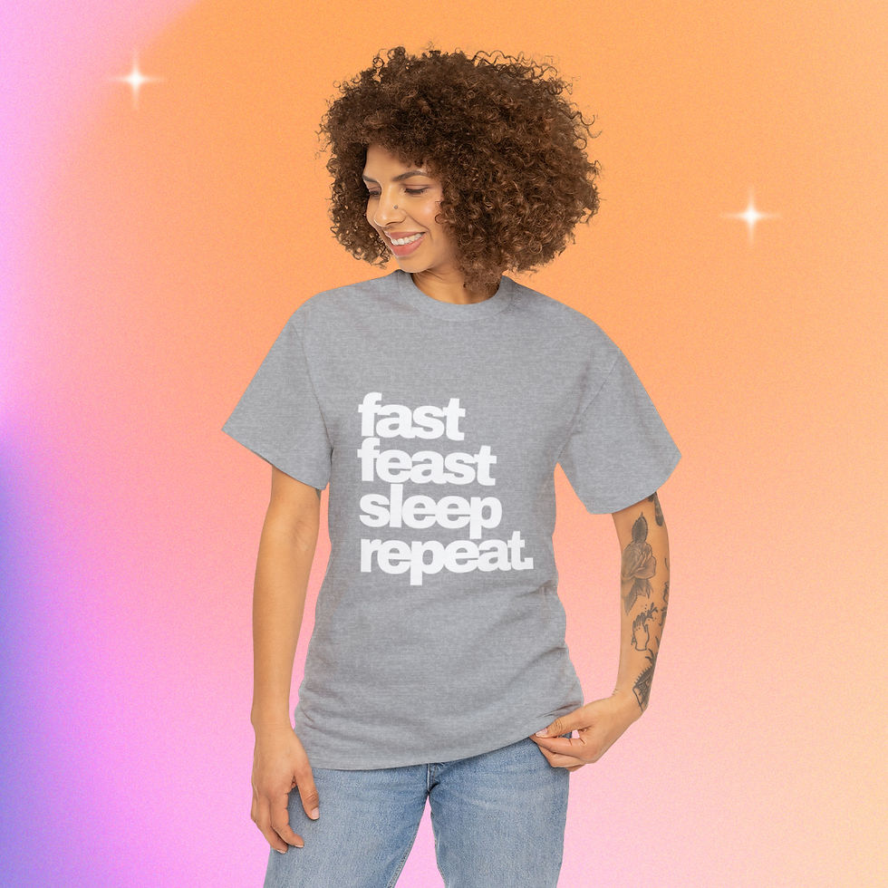 Thumbnail: Fast Feast Sleep Repeat - Intermittent  Fasting T-shirt, Keto T-shirt