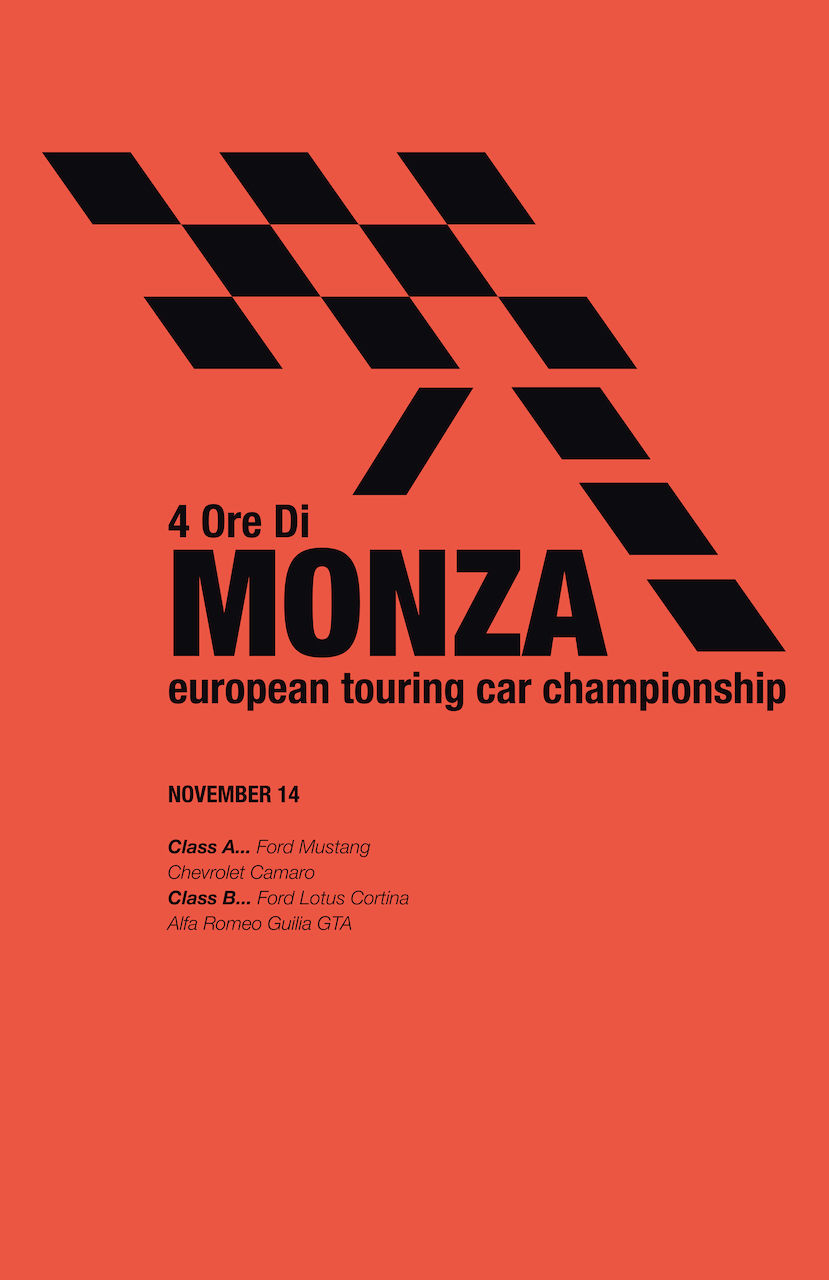 Monza Racing Poster