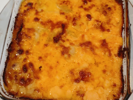 Scalloped potatoes with cheese