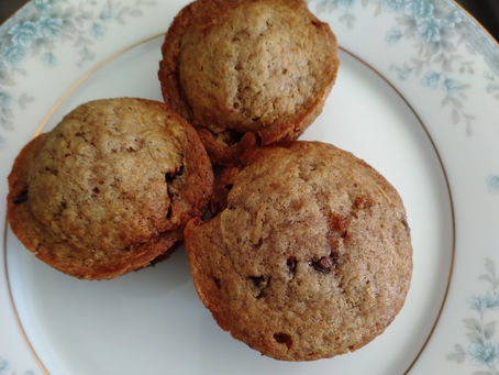Zucchini chocolate chip muffins