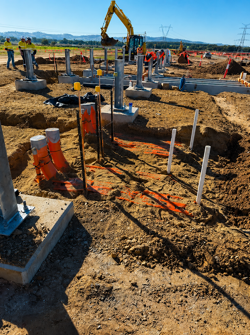 Pohl Group civil contractor renewable energy project crew NSW Queensland