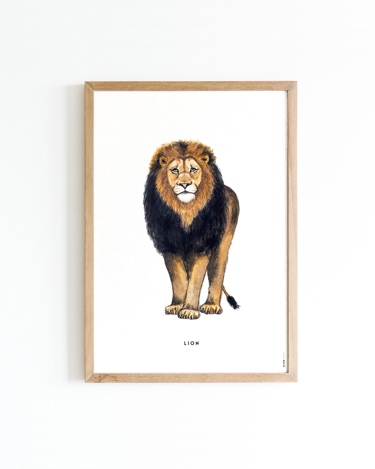 Poster Leeuw A4