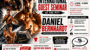  	SPECIAL INTERNATIONAL GUEST SEMINAR AT THE PIT!   	Daniel Bernhardt, a Swiss actor, stuntman, martial artist, and former model.