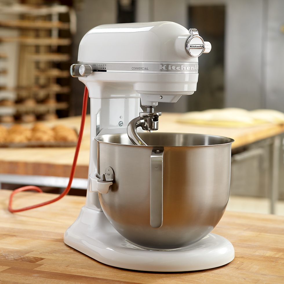 Miniatura: Batidora KitchenAid Commercial KSM8990WH Blanca de 7.6 L y 10 Velocidades