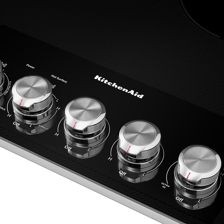 Miniatura: Parrilla Eléctrica Vitrocerámica Empotre KitchenAid KCES556HSS de 91 cm (36")