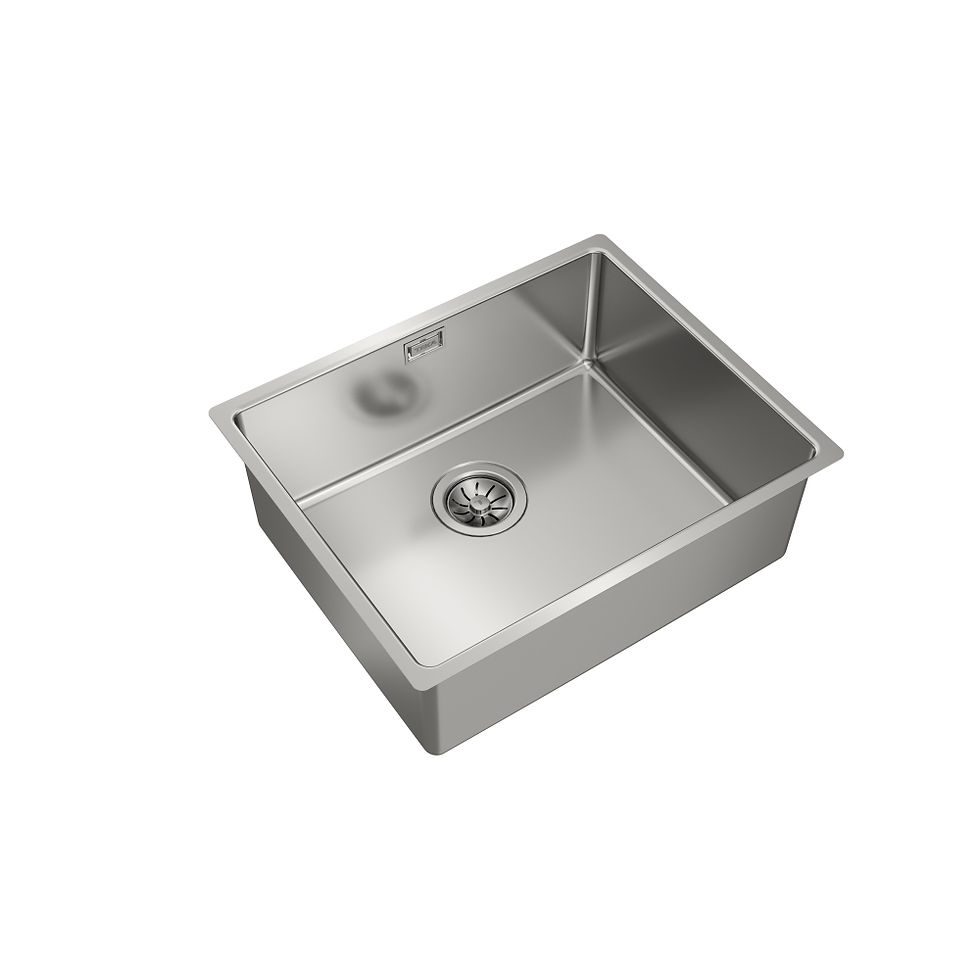 Miniatura: Tarja Submontar Teka BE LINEA RS15 50.40 de 54 cm (21") Una Tina Acero