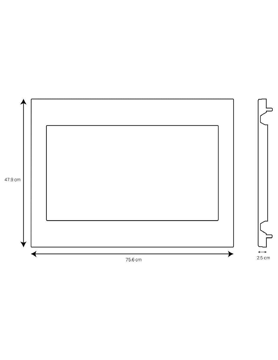 Miniatura: Trim Maytag MK2220AV de 76 cm (30 pulgadas) Empotre Compatible con KMCS3022G