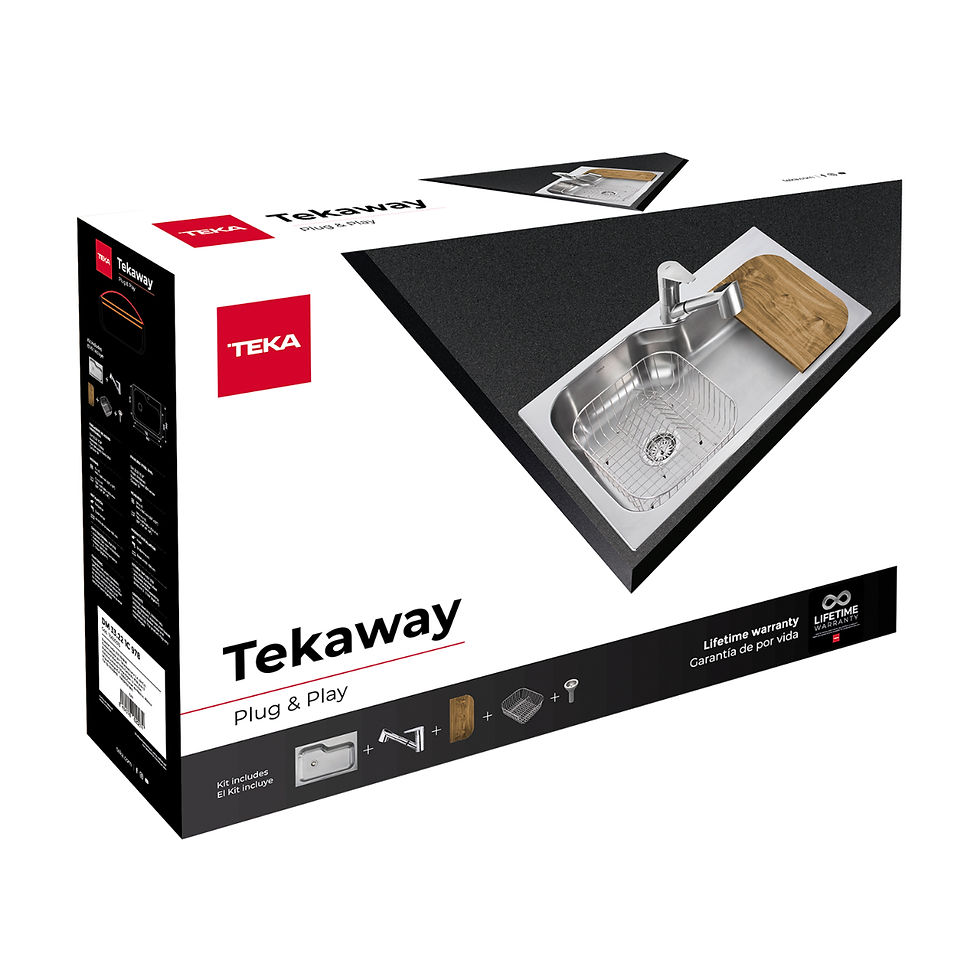 Miniatura: Combo Tarja Empotre y Monomando Teka Tekaway DM 33.22 1C 978 de 84 cm