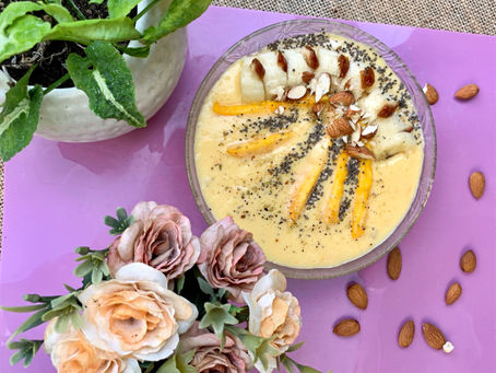 Mango Banana Smoothie Bowl | Healthy Breakfast