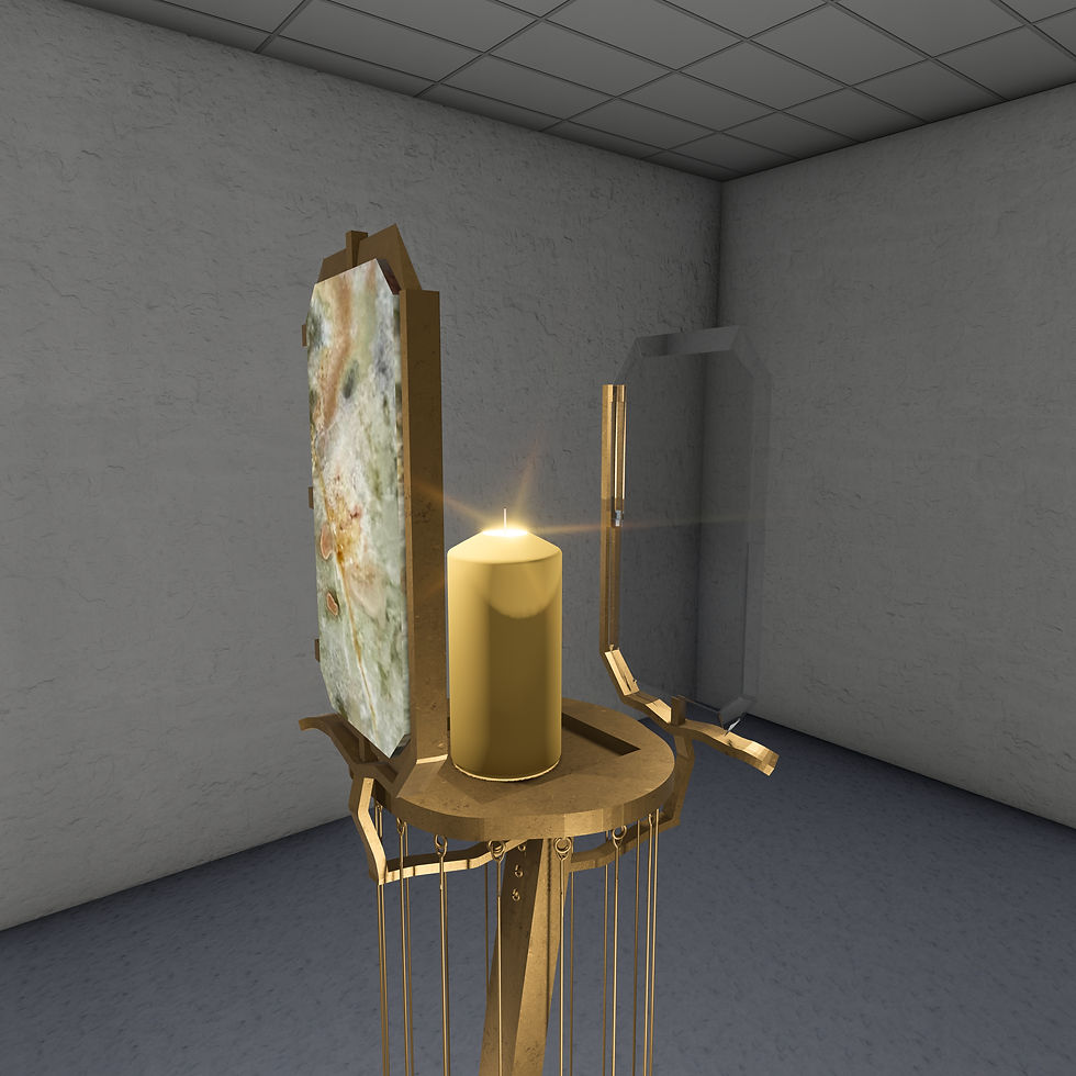 Candle stick render_6 - Photo