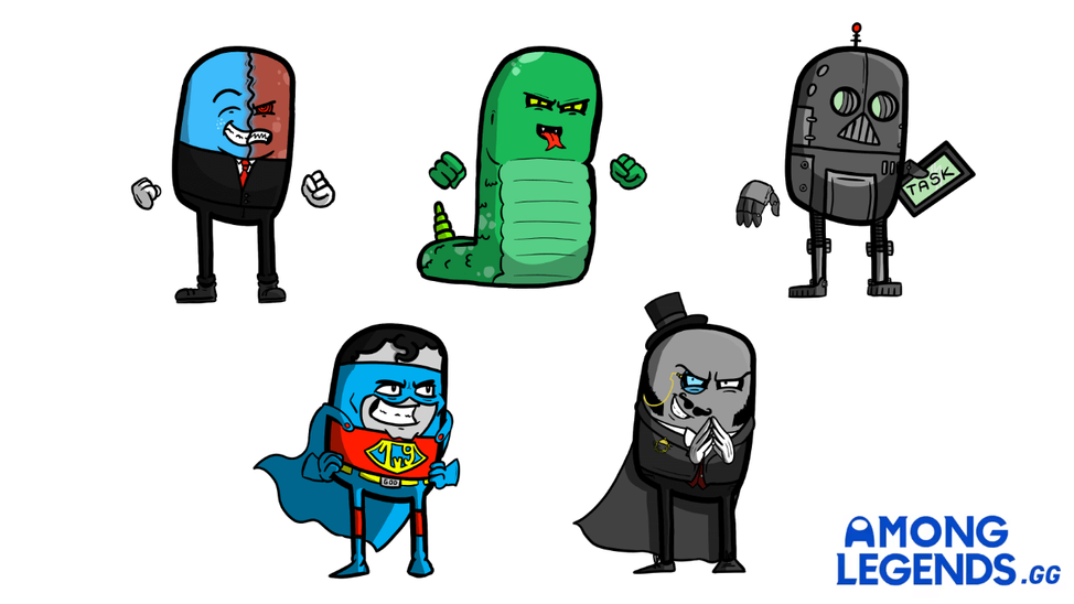 Personnages de Among Legends - Commande