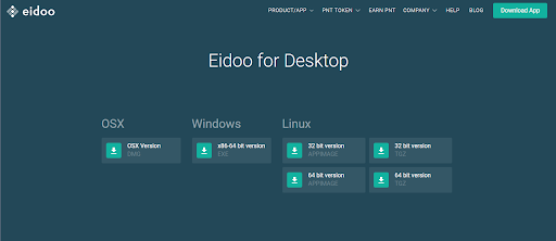 Eidoo wallet for desktop