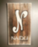 Name Sign on Pallet wood
