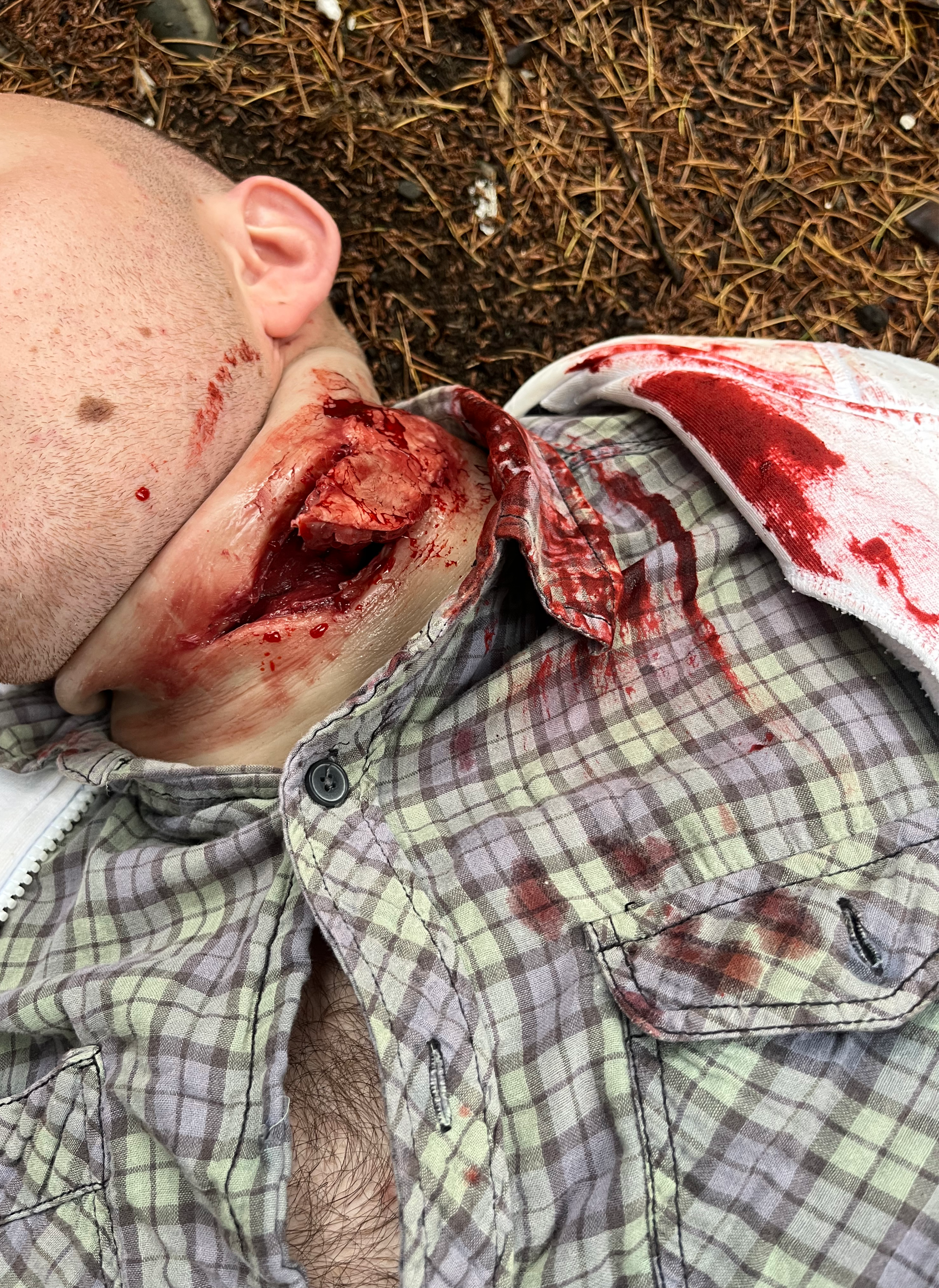 Attachable shrapnel wound packing trainer